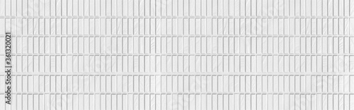 Wallpaper Mural Panorama of Modern white stone wall with stripes texture and seamless background Torontodigital.ca
