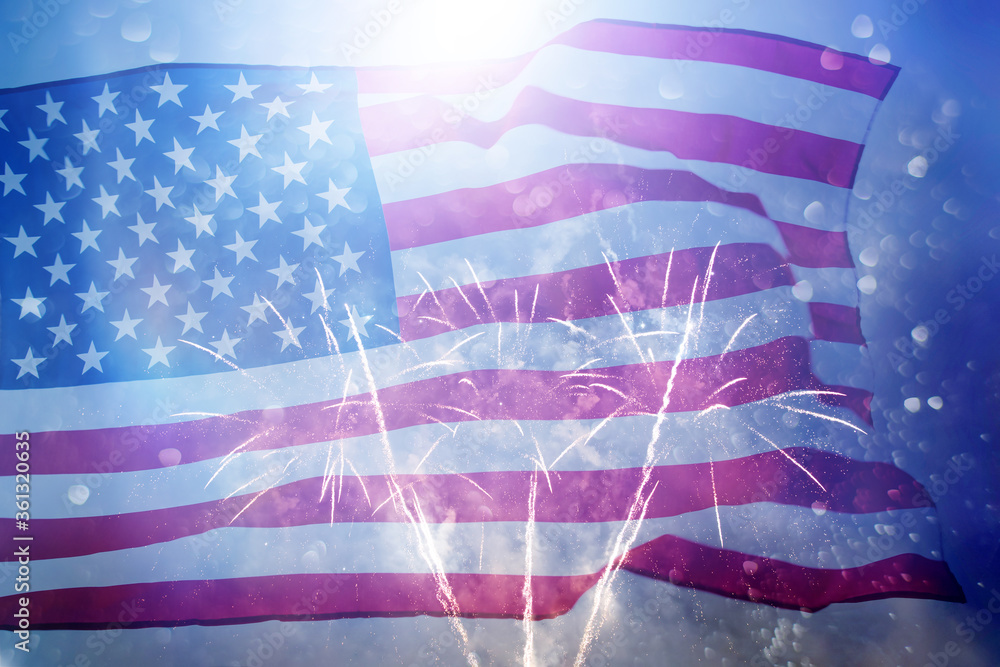 Naklejka premium Celebrating Independence Day