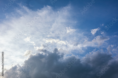 Fototapeta Naklejka Na Ścianę i Meble -  Beautiful cloudy sky before the rain.