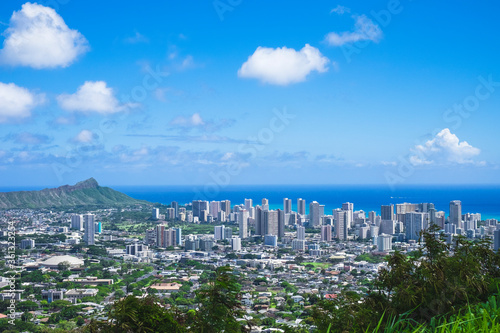 Skyline of Hawaii Honolulu Oahu