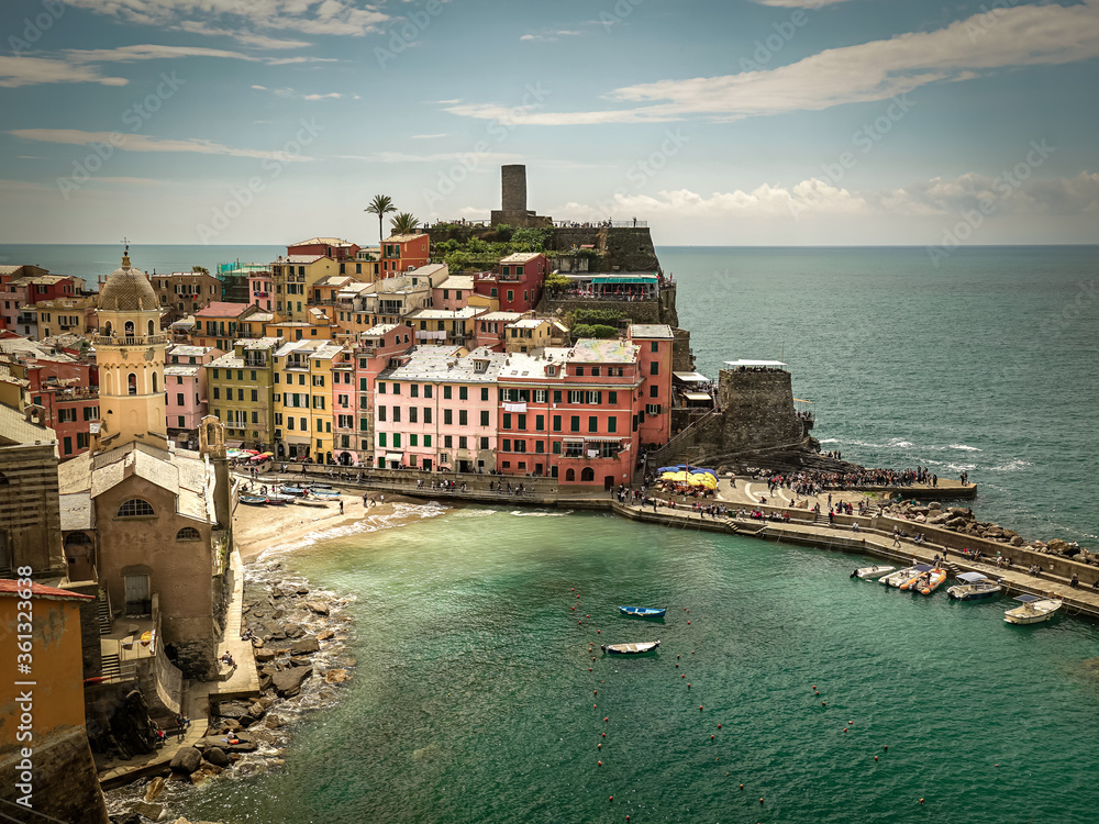 Town of Vernazza in Cinque Terre, Italy