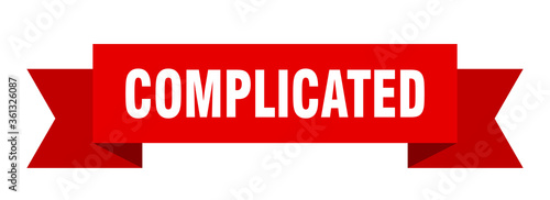 complicated ribbon. complicated isolated band sign. complicated banner