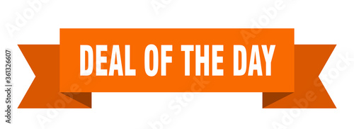 deal of the day ribbon. deal of the day isolated band sign. deal of the day banner