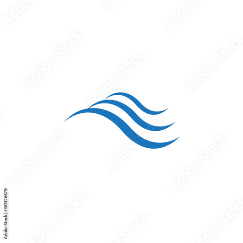 Wave icon vector