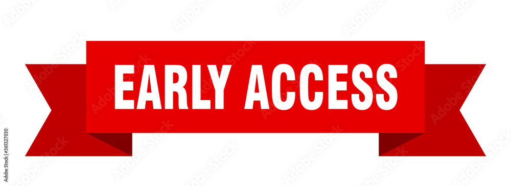 early access ribbon. early access isolated band sign. early access banner early access ribbon. early access isolated band sign. early access banner