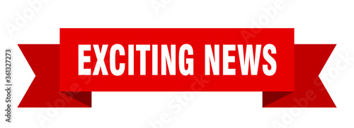 exciting news ribbon. exciting news isolated band sign. exciting news banner