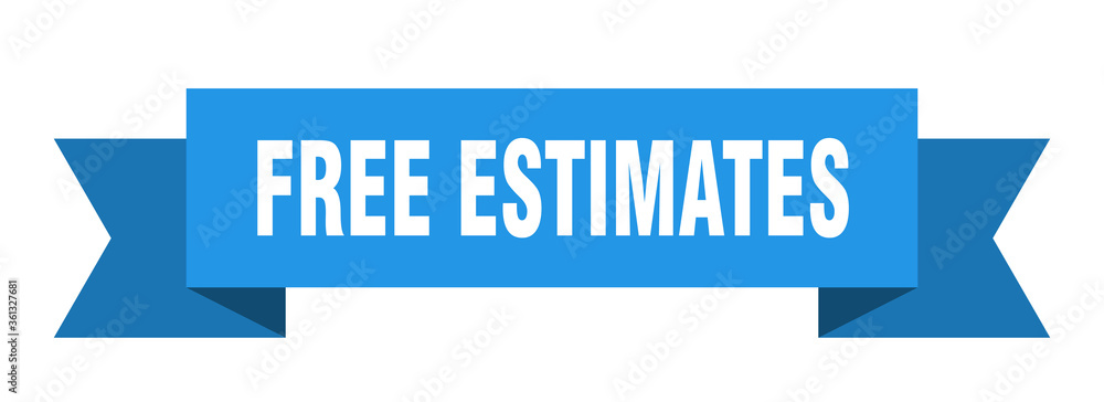 free estimates ribbon. free estimates isolated band sign. free estimates banner free estimates ribbon. free estimates isolated band sign. free estimates banner
