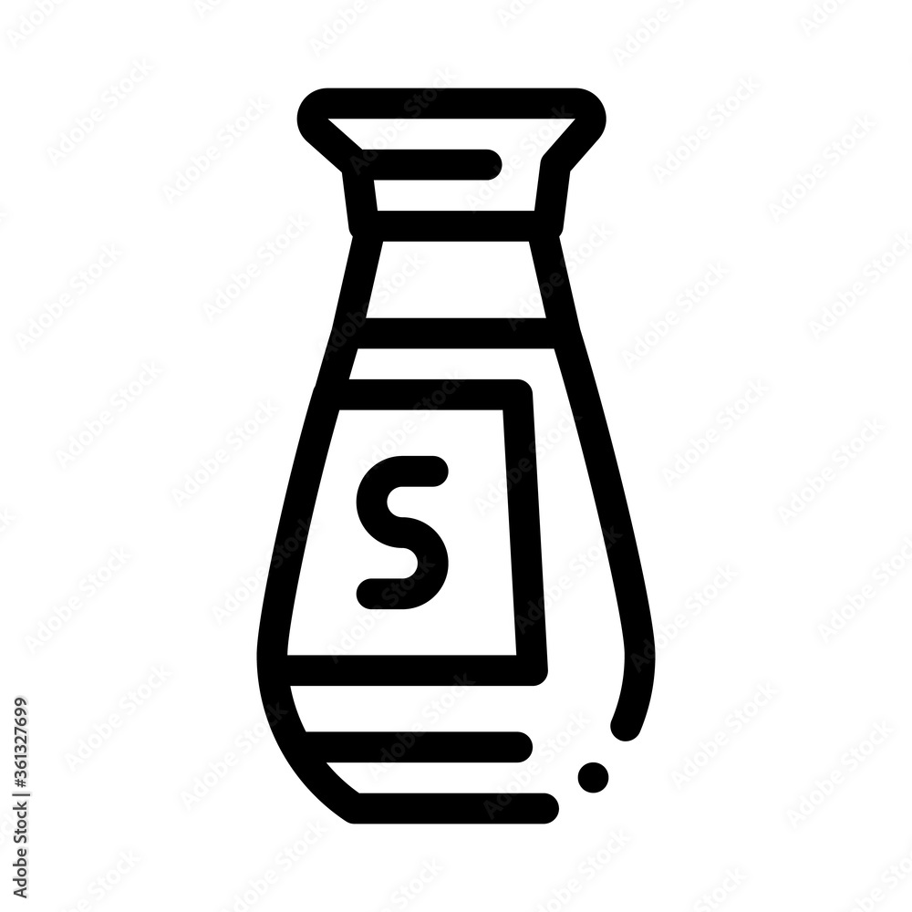 soy sauce bottle icon vector. soy sauce bottle sign. isolated contour symbol illustration soy sauce bottle icon vector. soy sauce bottle sign. isolated contour symbol illustration