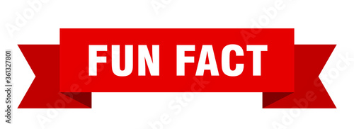 fun fact ribbon. fun fact isolated band sign. fun fact banner