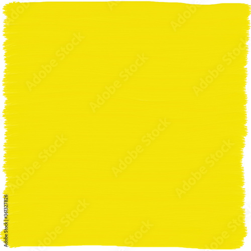 Yellow Abstract brush strokes of oil paint on a white background, texture for the basics of the project. Background image for the base of the picture.