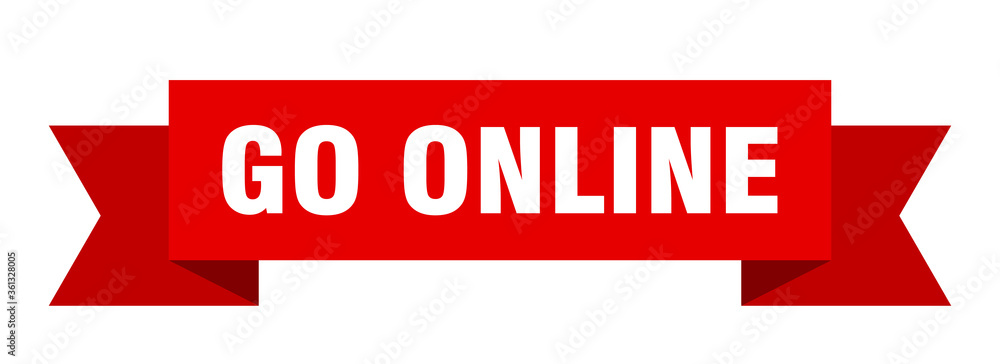 go online ribbon. go online isolated band sign. go online banner go online ribbon. go online isolated band sign. go online banner