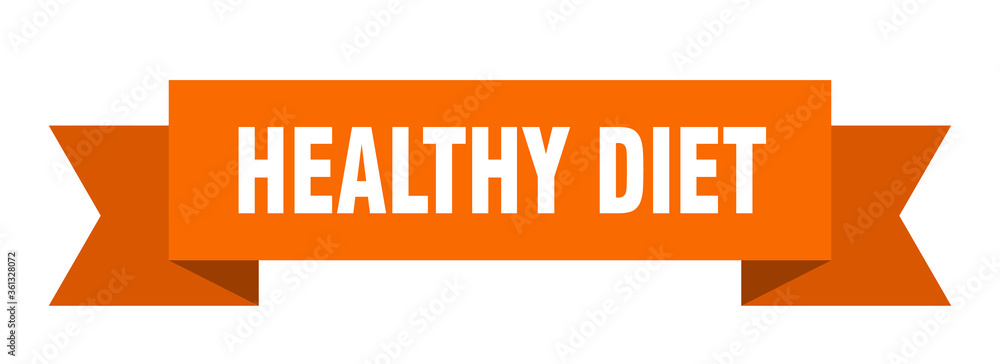 healthy diet ribbon. healthy diet isolated band sign. healthy diet banner healthy diet ribbon. healthy diet isolated band sign. healthy diet banner