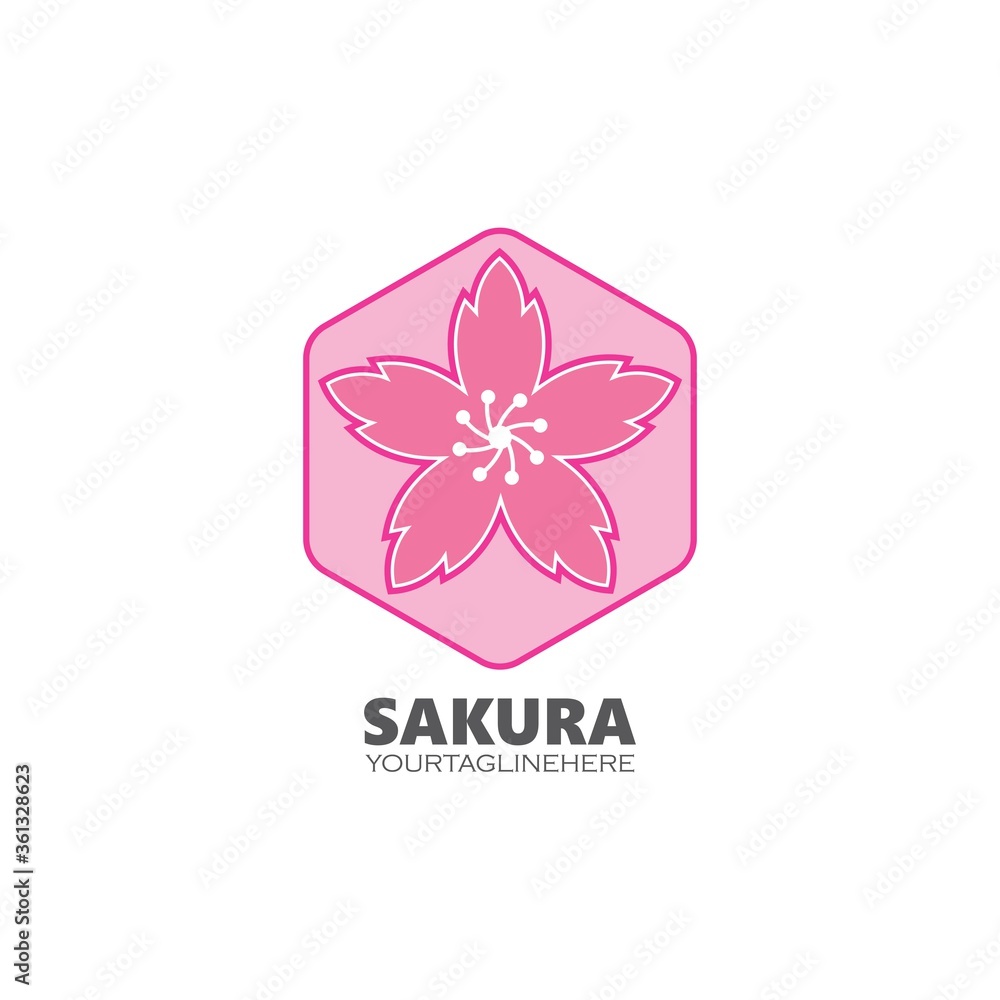sakura flower vector illustration design sakura flower vector illustration design