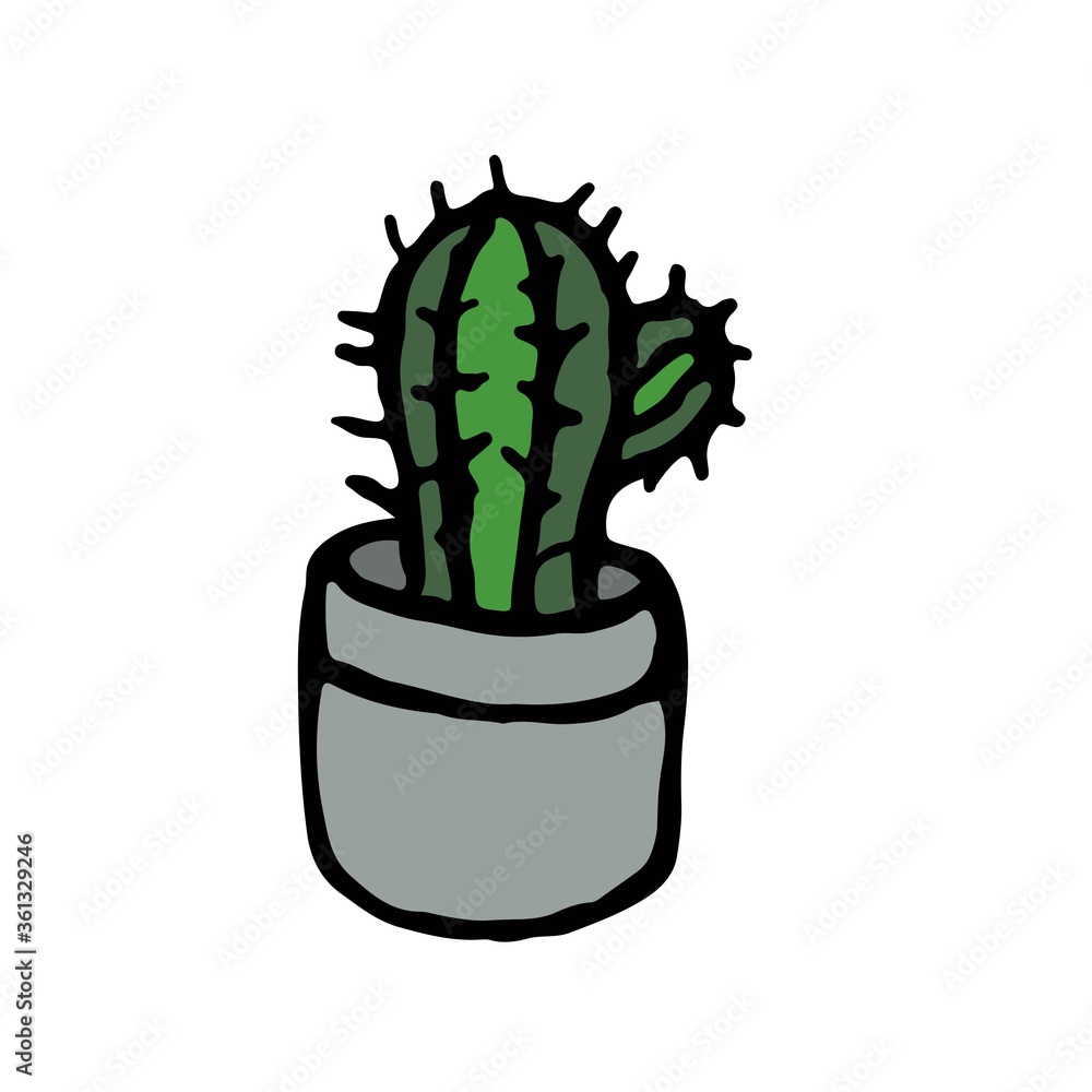 Cactus drawn by hand in doodle style. Cactus, desert plant filled outline icon, line vector sign, linear colorful pictogram isolated on white. Cactus drawn by hand in doodle style. Cactus, desert plant filled outline icon, line vector sign, linear colorful pictogram isolated on white.