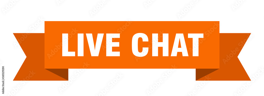 live chat ribbon. live chat isolated band sign. live chat banner live chat ribbon. live chat isolated band sign. live chat banner