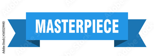 masterpiece ribbon. masterpiece isolated band sign. masterpiece banner