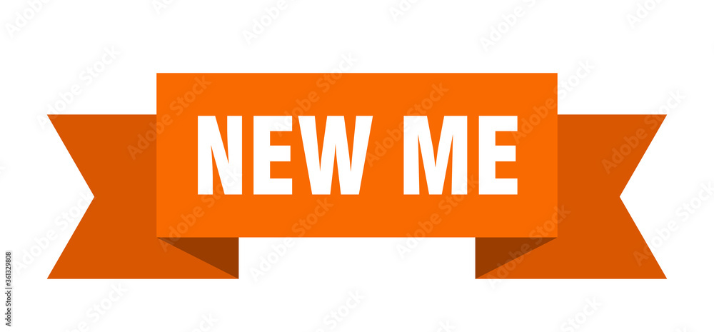 new me ribbon. new me isolated band sign. new me banner new me ribbon. new me isolated band sign. new me banner