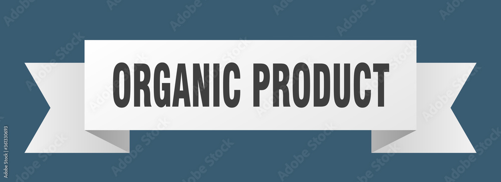 organic product ribbon. organic product isolated band sign. organic product banner