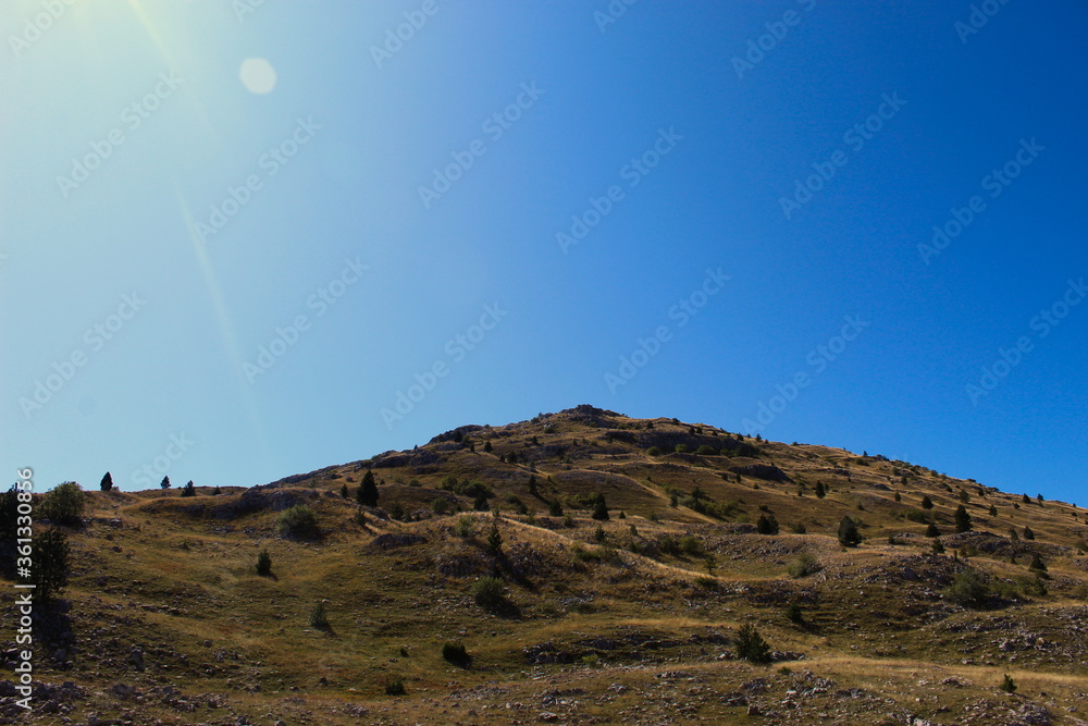 A hill on the mountain Bjelasnica, Bosnia and Herzegovina.