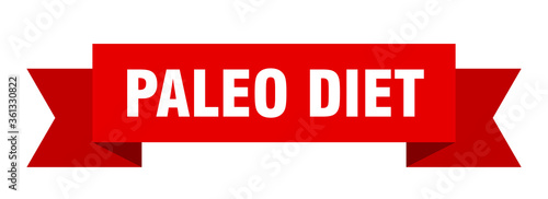 paleo diet ribbon. paleo diet isolated band sign. paleo diet banner