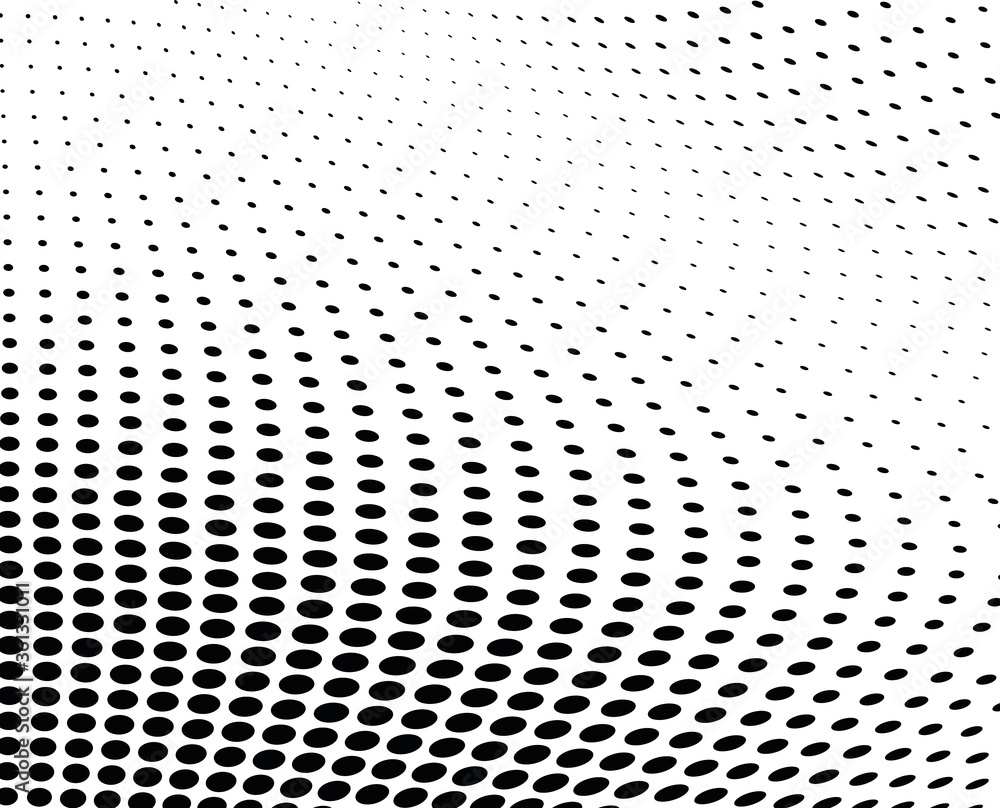 Black and white dotted halftone background Black and white dotted halftone background