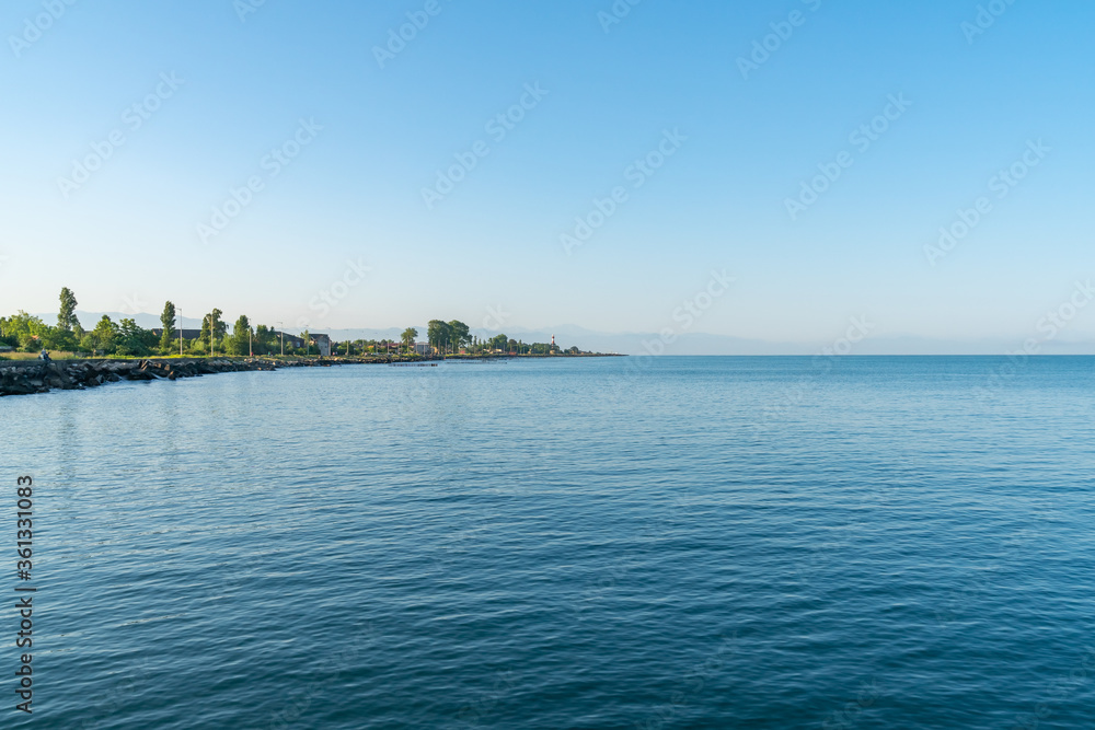 Black Sea coast in the city of Poti Black Sea coast in the city of Poti