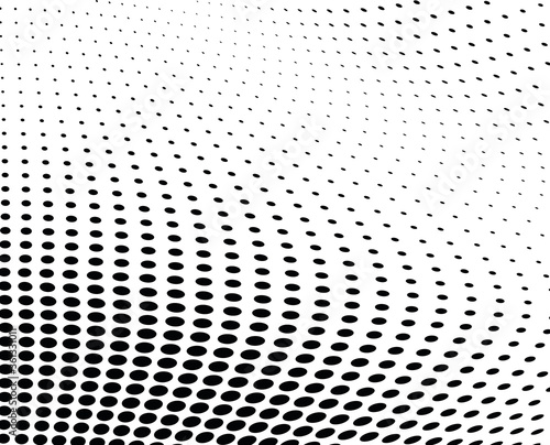 Black and white dotted halftone background
