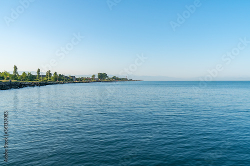 Black Sea coast in the city of Poti