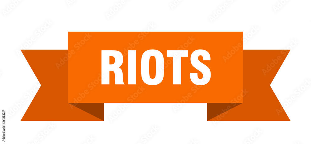 riots ribbon. riots isolated band sign. riots banner riots ribbon. riots isolated band sign. riots banner