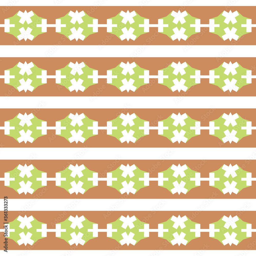 © Emrah_Avci - Vector seamless pattern texture background with geometric shapes, colored in brown, green, white colors. © Emrah_Avci - Vector seamless pattern texture background with geometric shapes, colored in brown, green, white colors.