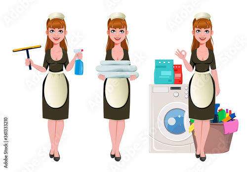 Maid, cleaning lady, cleaning woman