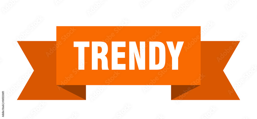 trendy ribbon. trendy isolated band sign. trendy banner trendy ribbon. trendy isolated band sign. trendy banner