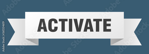 activate ribbon. activate isolated band sign. activate banner