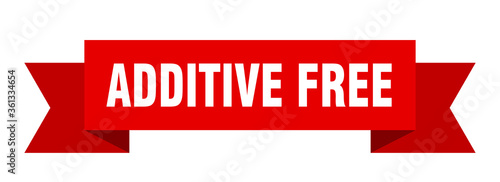 additive free ribbon. additive free isolated band sign. additive free banner
