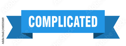 complicated ribbon. complicated isolated band sign. complicated banner