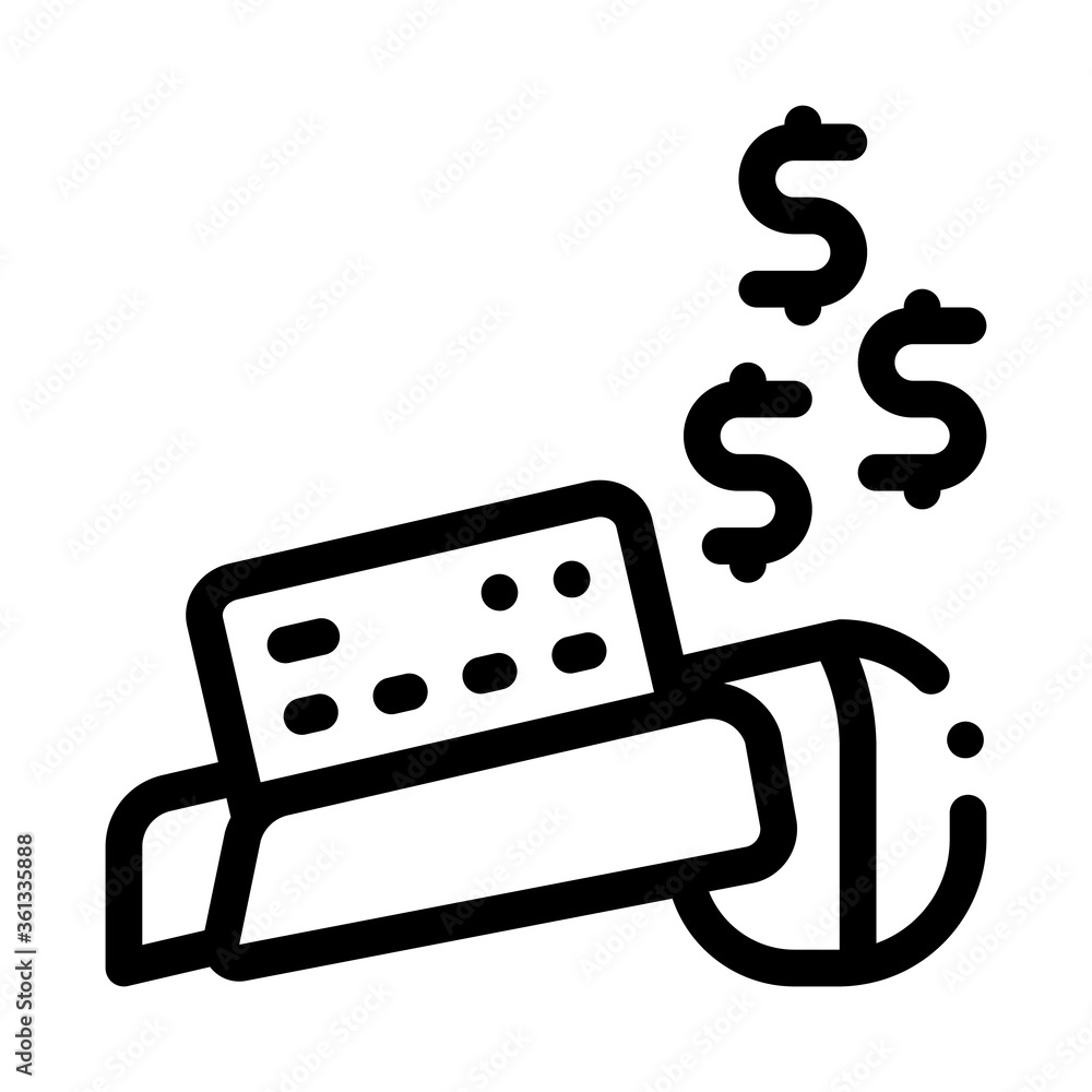 pos terminal card payment icon vector. pos terminal card payment sign. isolated contour symbol illustration pos terminal card payment icon vector. pos terminal card payment sign. isolated contour symbol illustration
