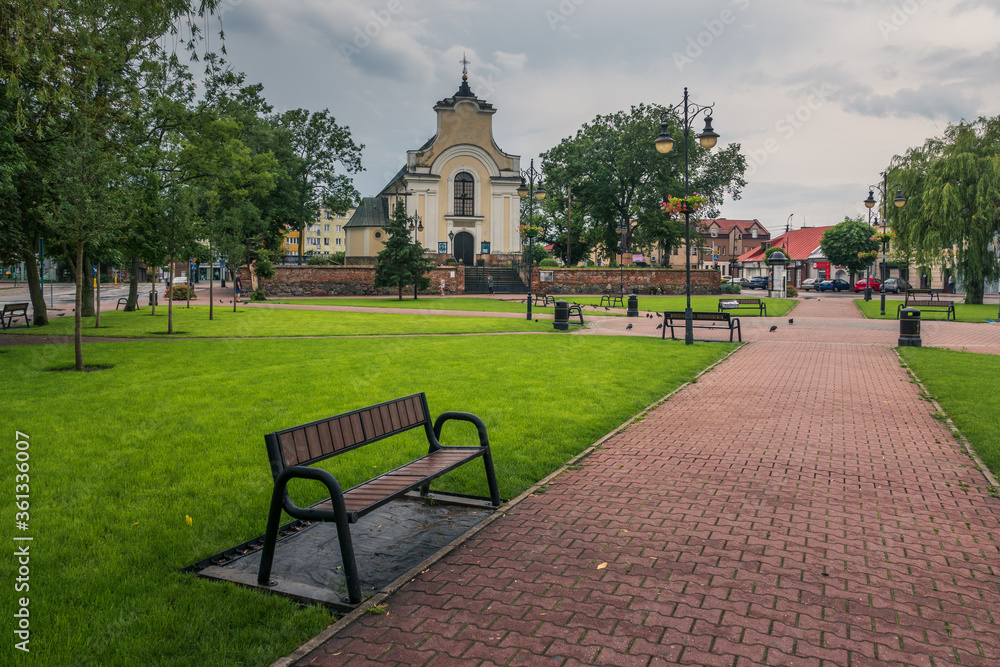 Catholic church of the Exaltation of the Holy Cross in Gora Kalwaria, Masovia, Poland