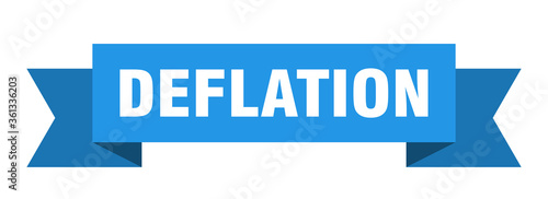 deflation ribbon. deflation isolated band sign. deflation banner