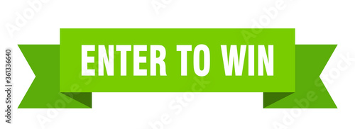 enter to win ribbon. enter to win isolated band sign. enter to win banner