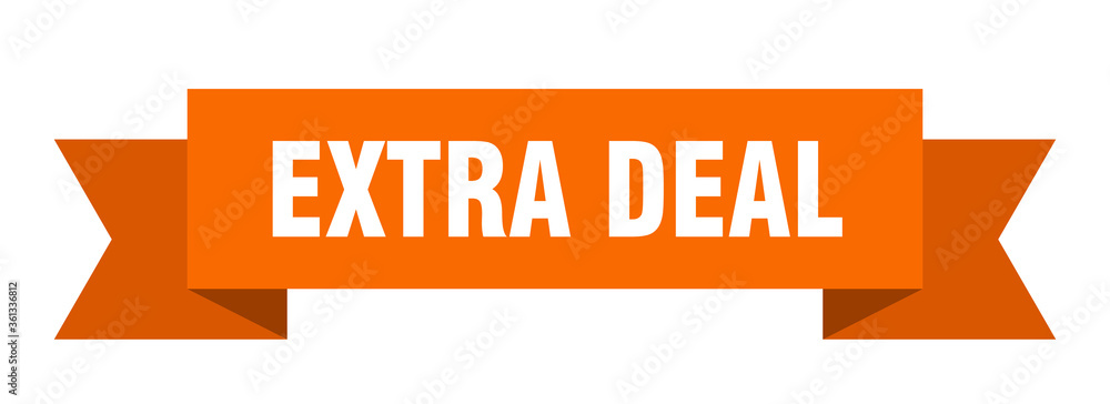 extra deal ribbon. extra deal isolated band sign. extra deal banner extra deal ribbon. extra deal isolated band sign. extra deal banner