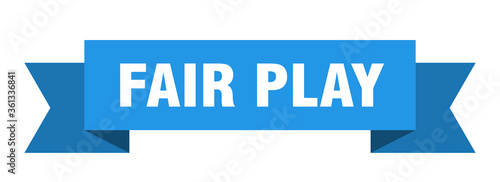 fair play ribbon. fair play isolated band sign. fair play banner