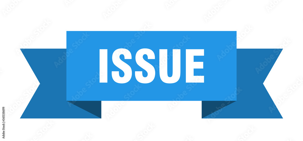 issue ribbon. issue isolated band sign. issue banner issue ribbon. issue isolated band sign. issue banner