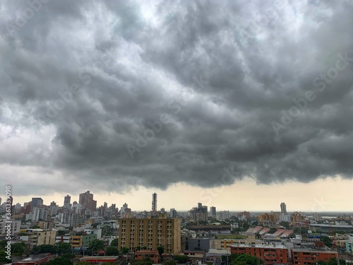 storm over the city