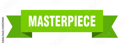 masterpiece ribbon. masterpiece isolated band sign. masterpiece banner