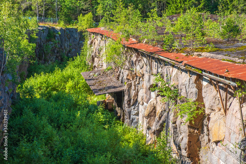Vabergets old fortress that is blasted into the bedrock