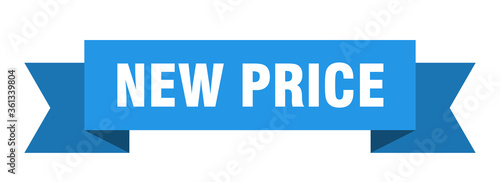 new price ribbon. new price isolated band sign. new price banner