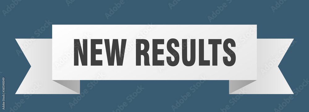 new results ribbon. new results isolated band sign. new results banner new results ribbon. new results isolated band sign. new results banner