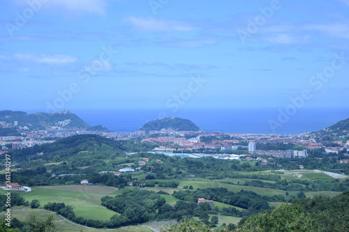 Beautiful San Sebastian city view in Basque Country Spain © A_laia