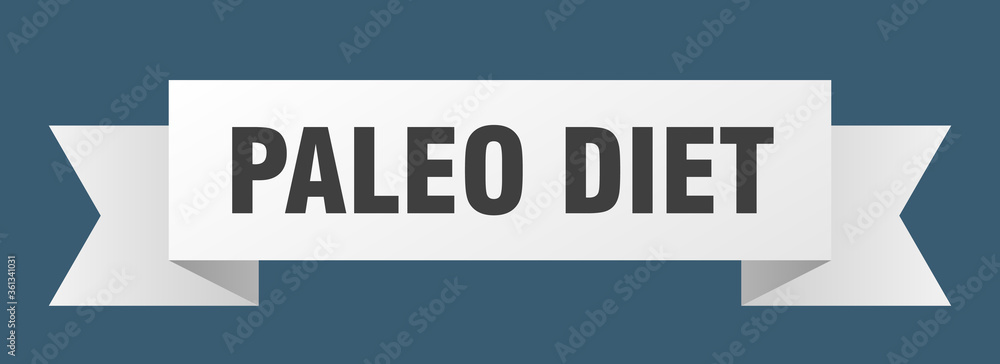 paleo diet ribbon. paleo diet isolated band sign. paleo diet banner paleo diet ribbon. paleo diet isolated band sign. paleo diet banner