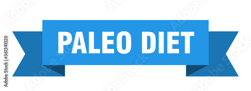 paleo diet ribbon. paleo diet isolated band sign. paleo diet banner